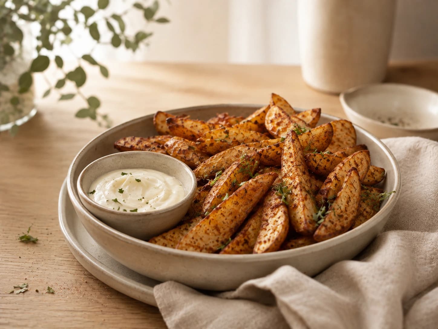 Airfryer Cajun Aardappelpartjes
