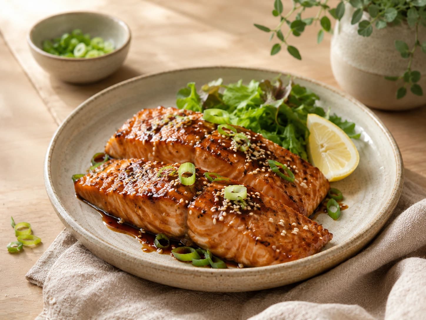 Airfryer Zalm Teriyaki