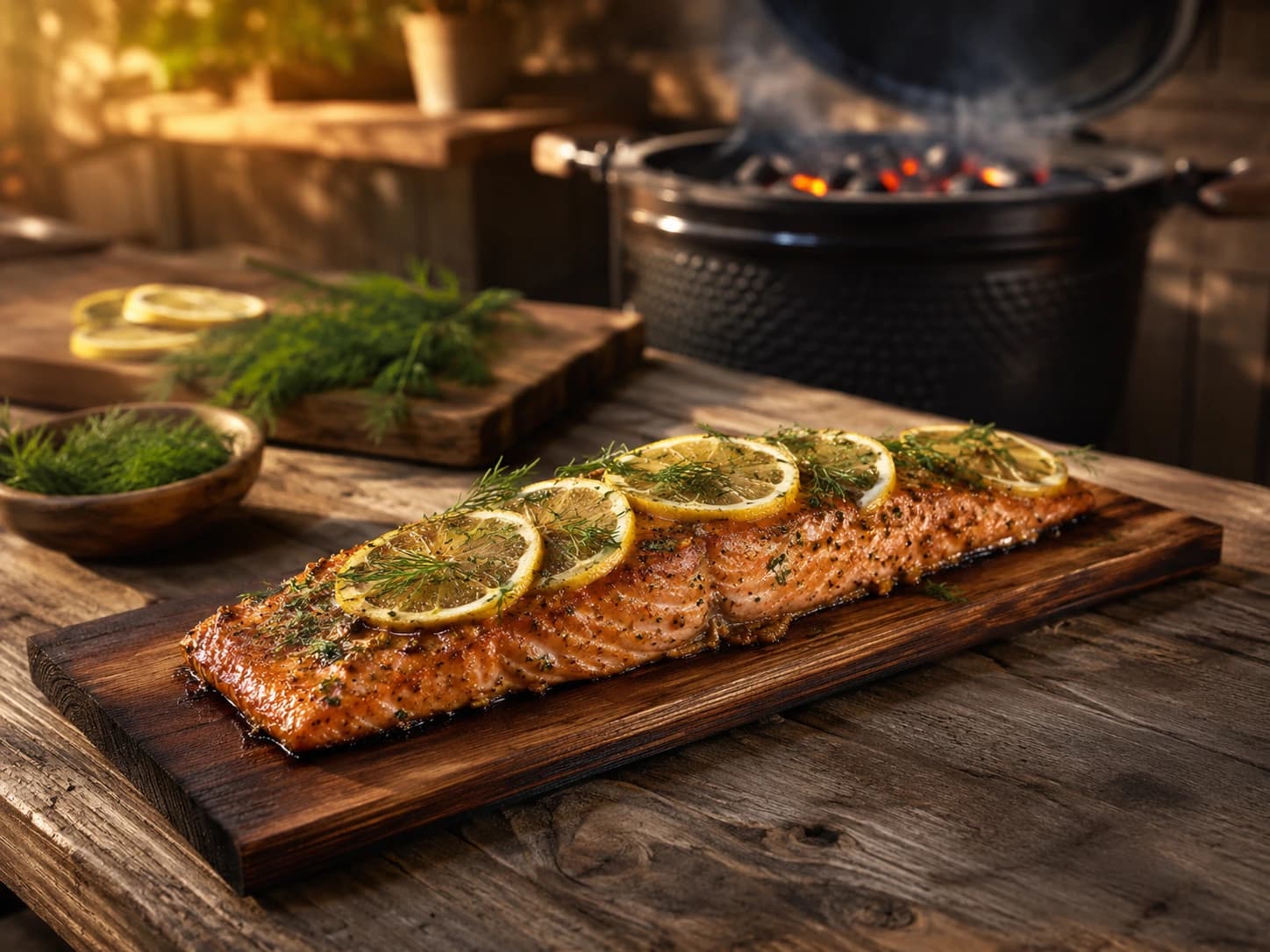 BBQ Cedar Plank Zalm