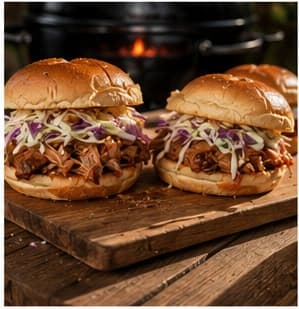 BBQ Pulled Pork Sandwiches