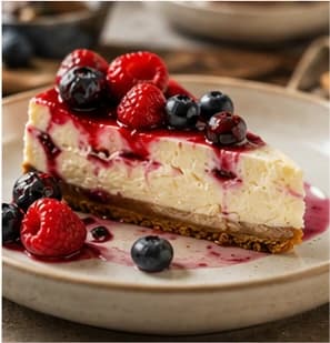 Cheesecake met Bosvruchten