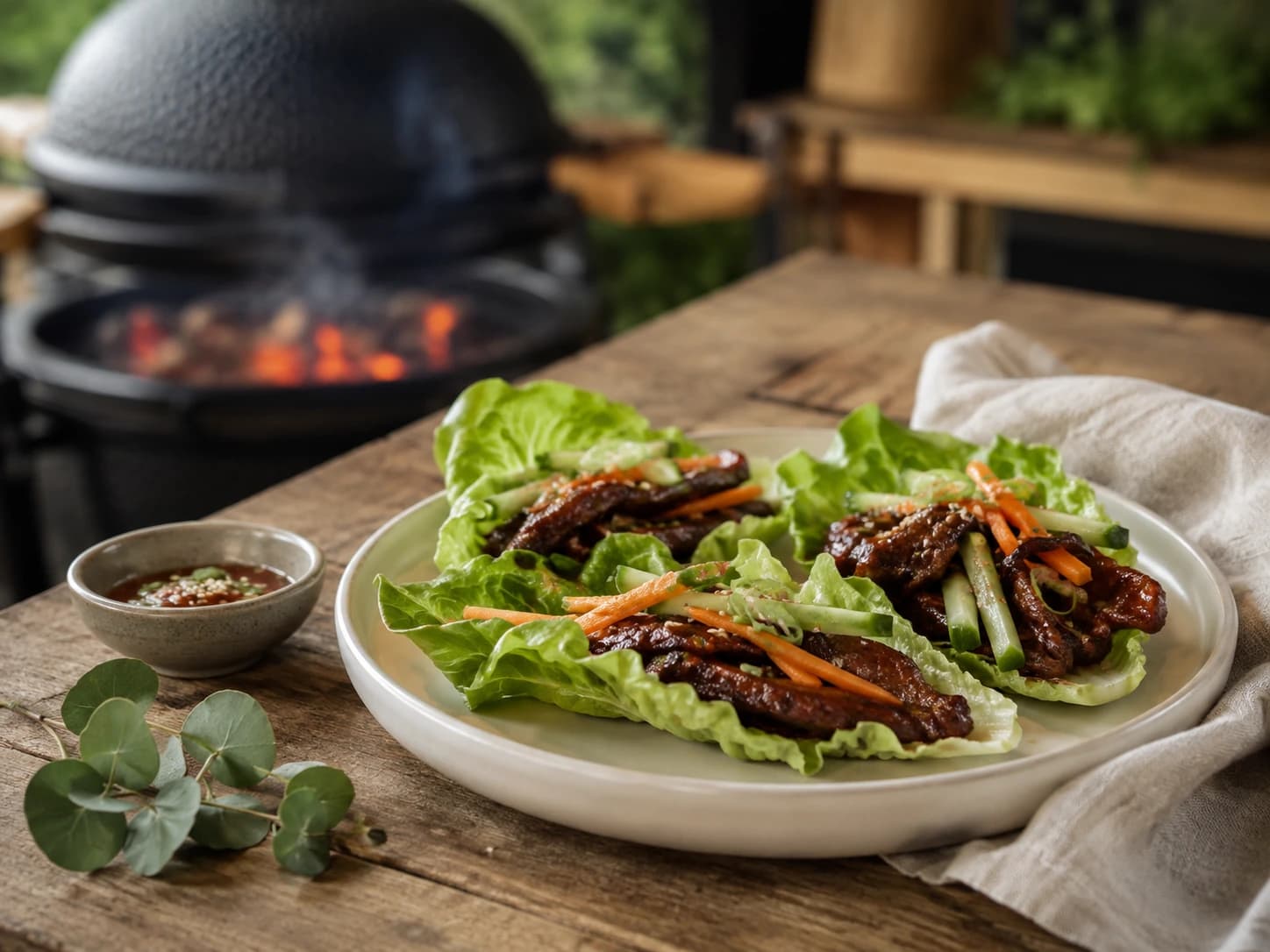 Korean BBQ Beef Lettuce Wraps