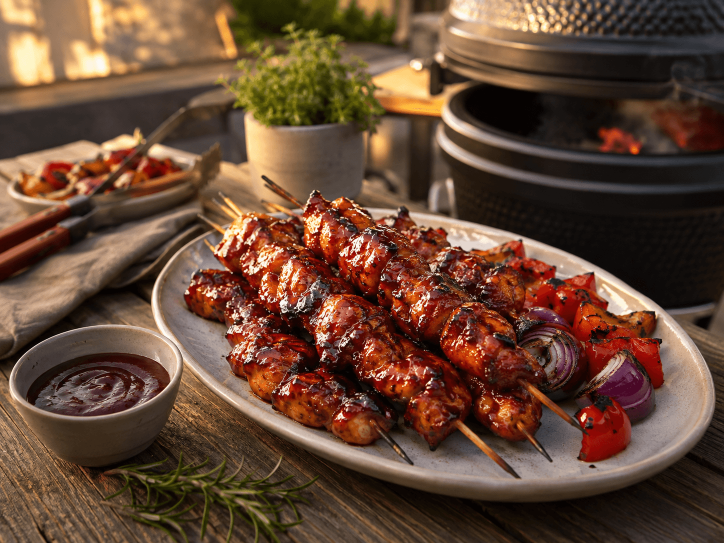 Sticky BBQ-kipspiesen