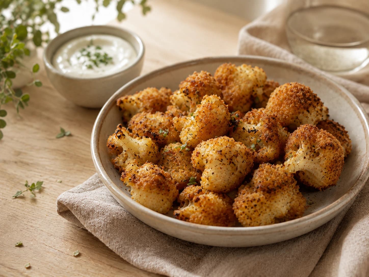 Airfryer Krokante Bloemkool Bites