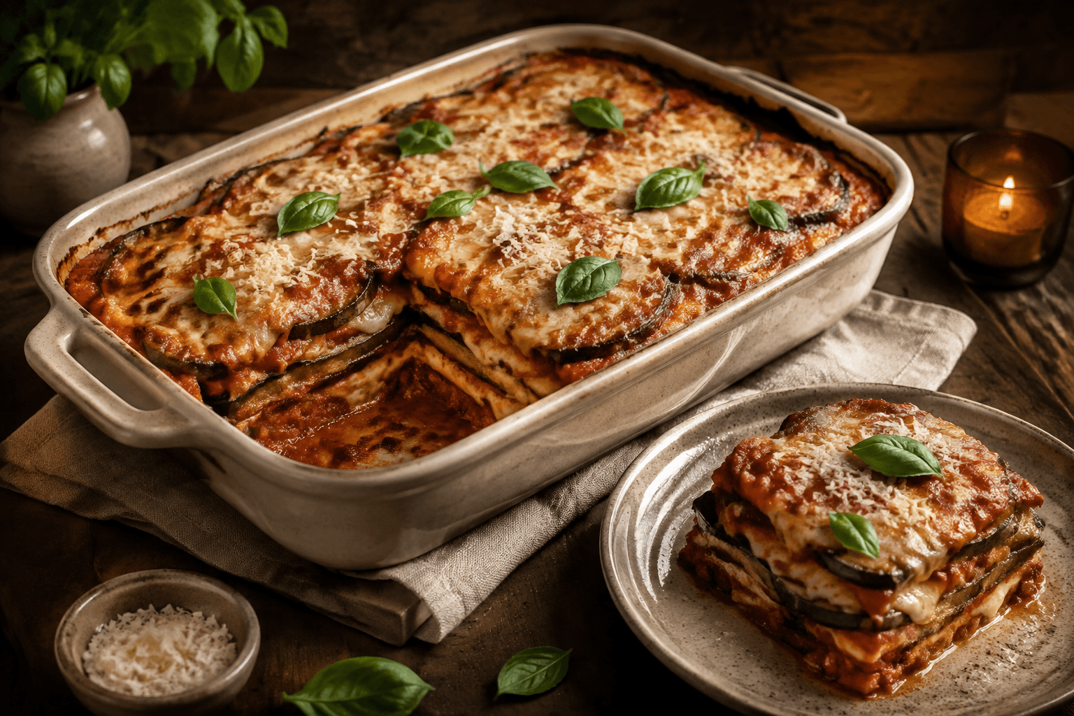 Aubergine parmigiana