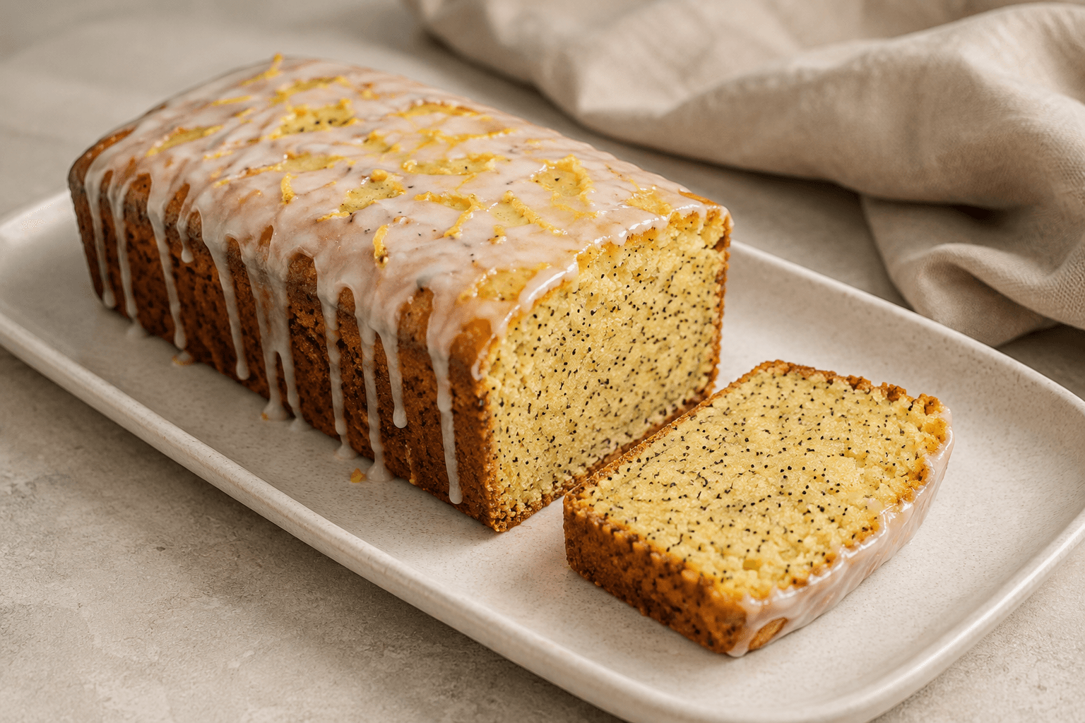 Citroen-maanzaadcake