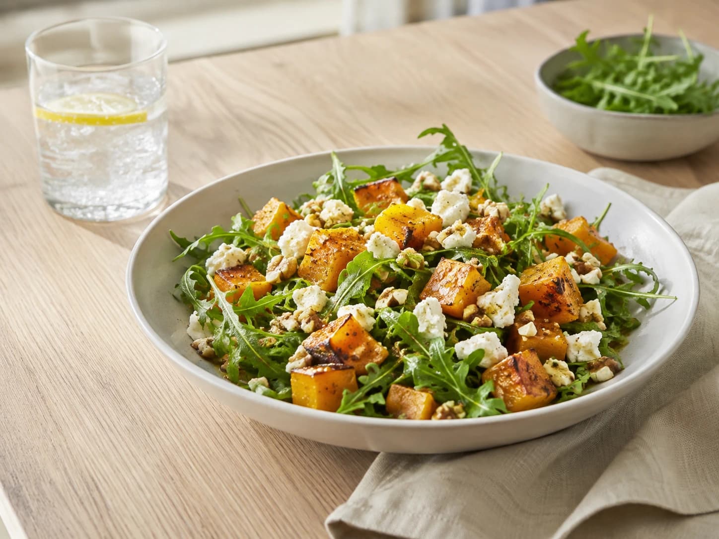 Geroosterde Pompoen-Feta Salade