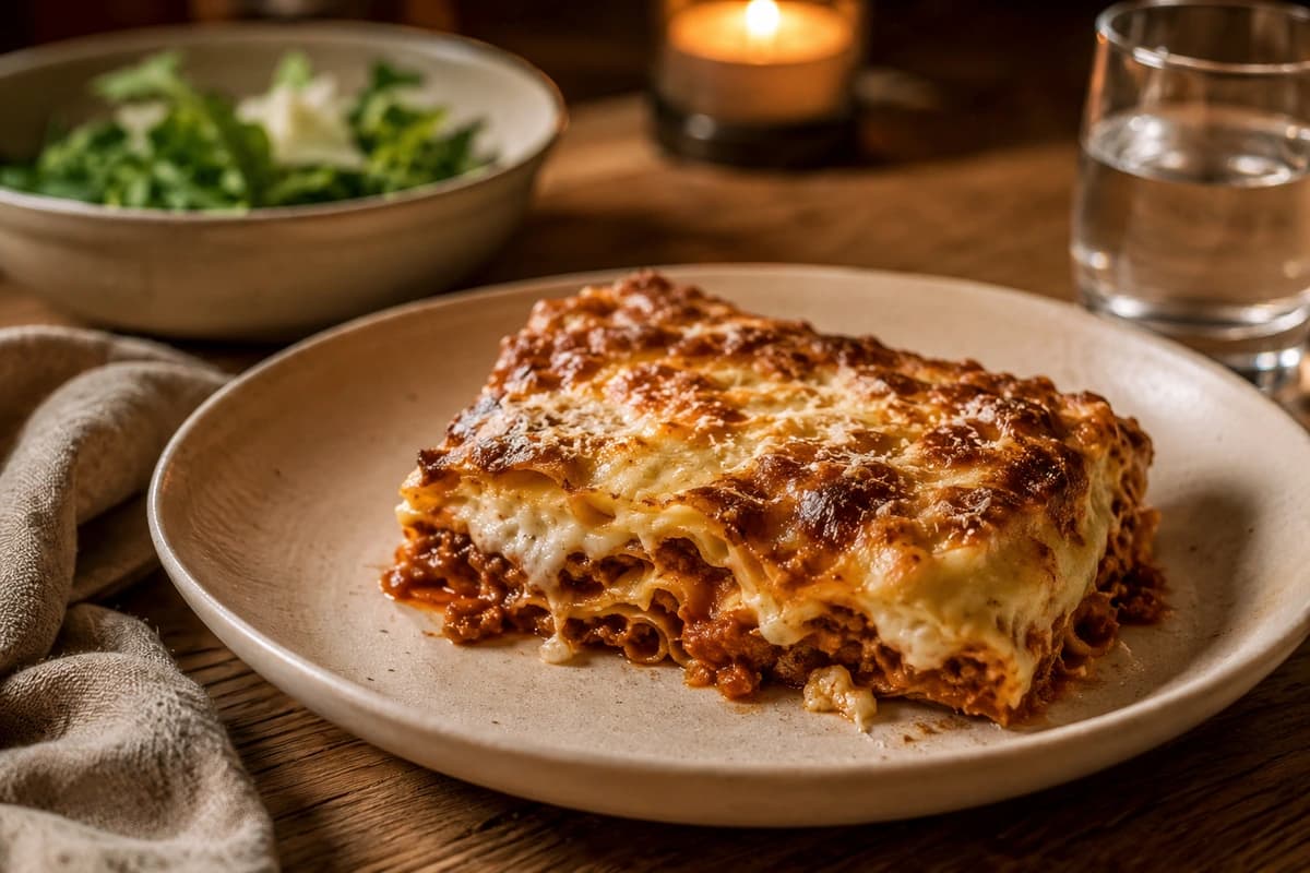 Lasagne Bolognese met Béchamelsaus