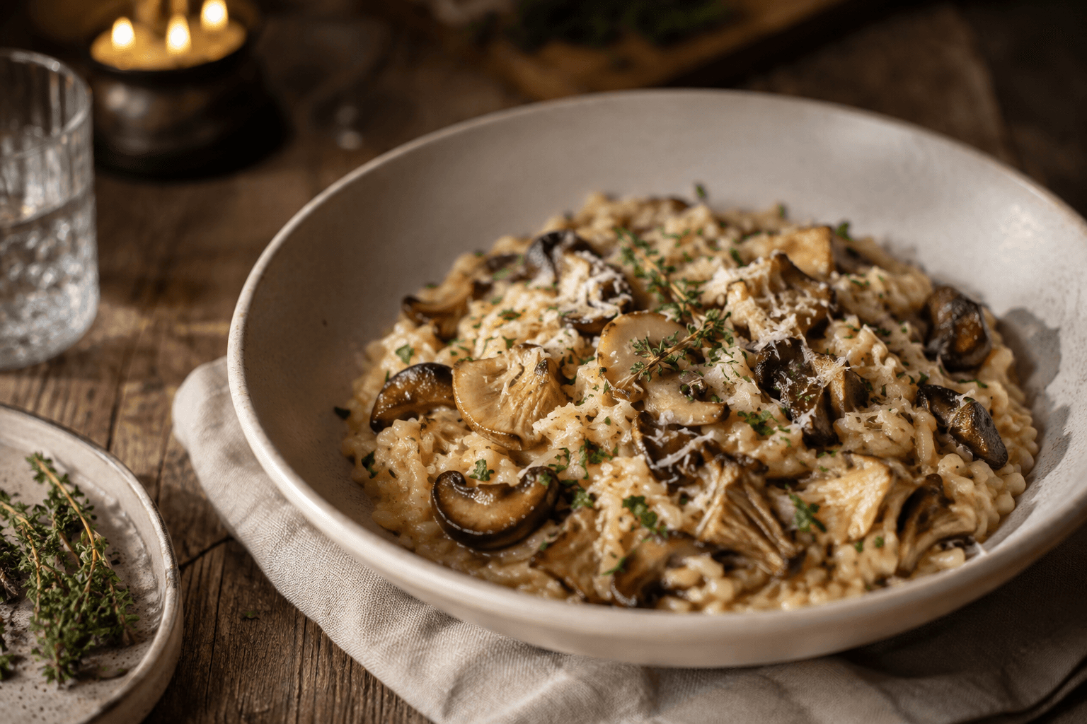 Risotto met paddenstoelen