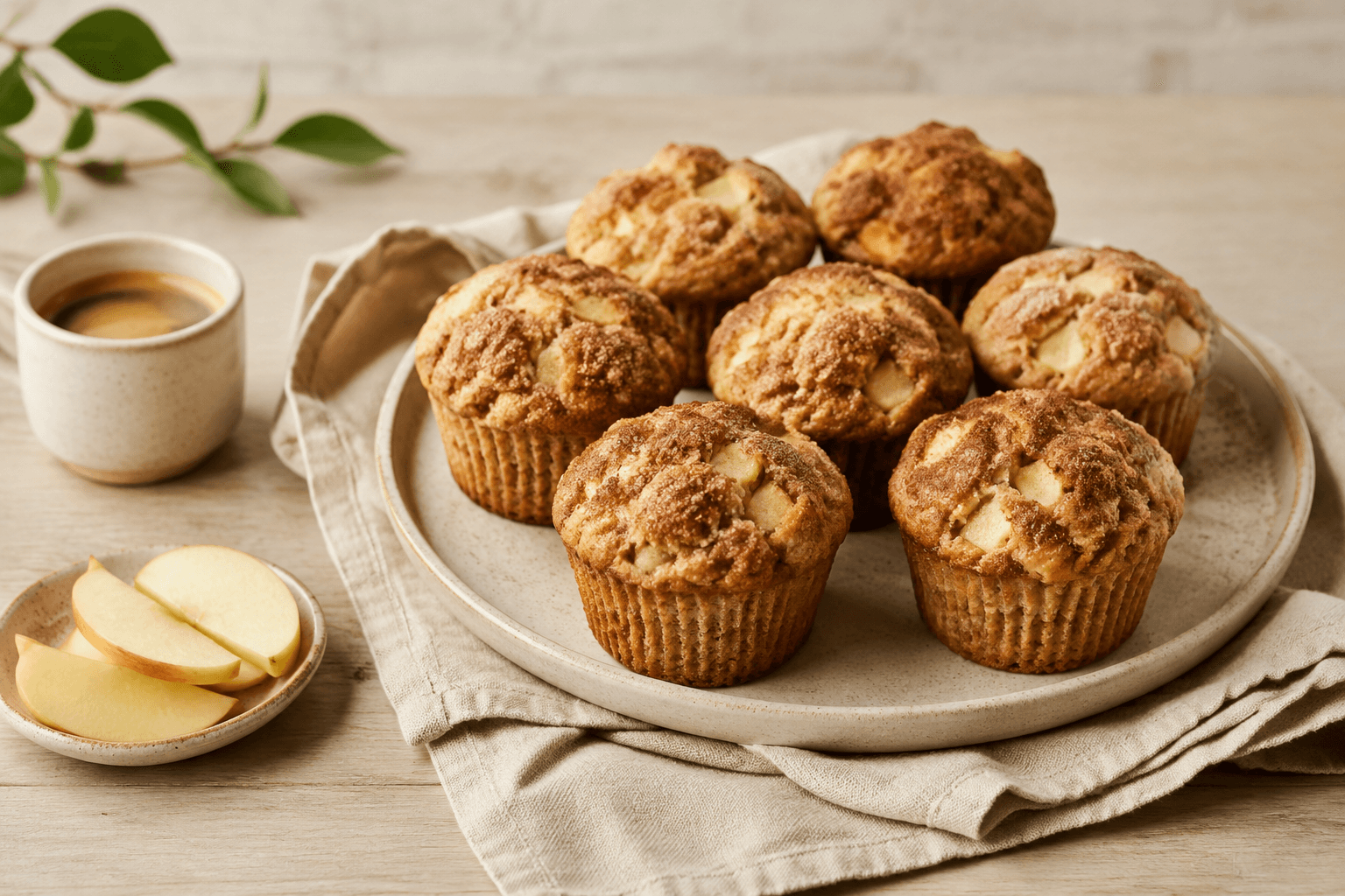 Appel-kaneelmuffins