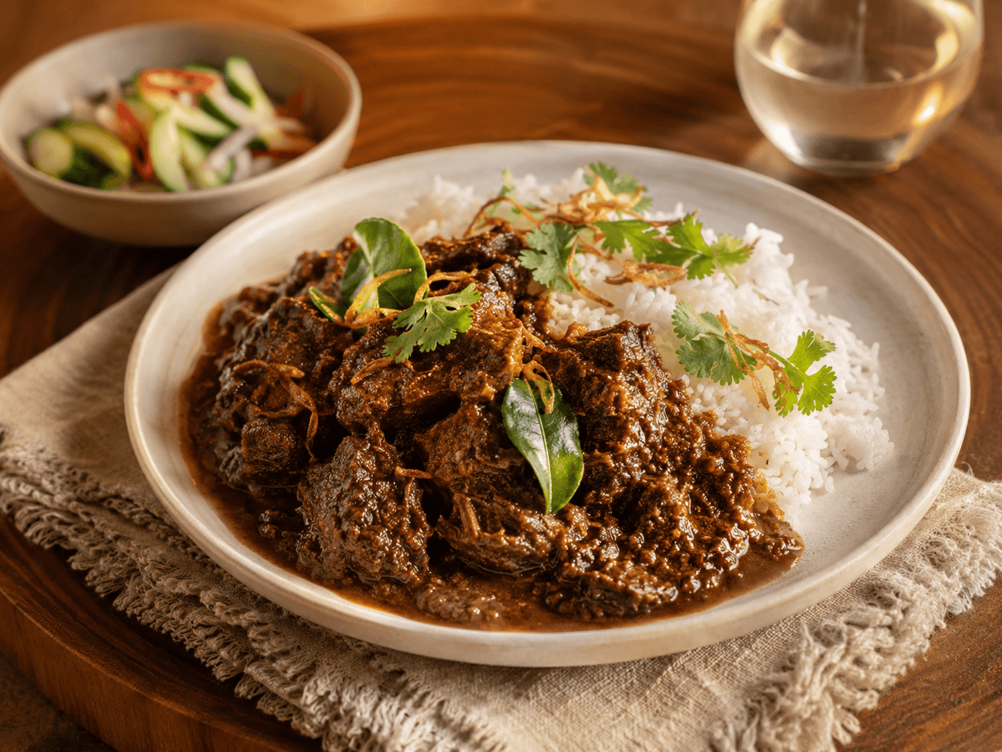 Indonesische Rundvlees Rendang als hoofdafbeelding