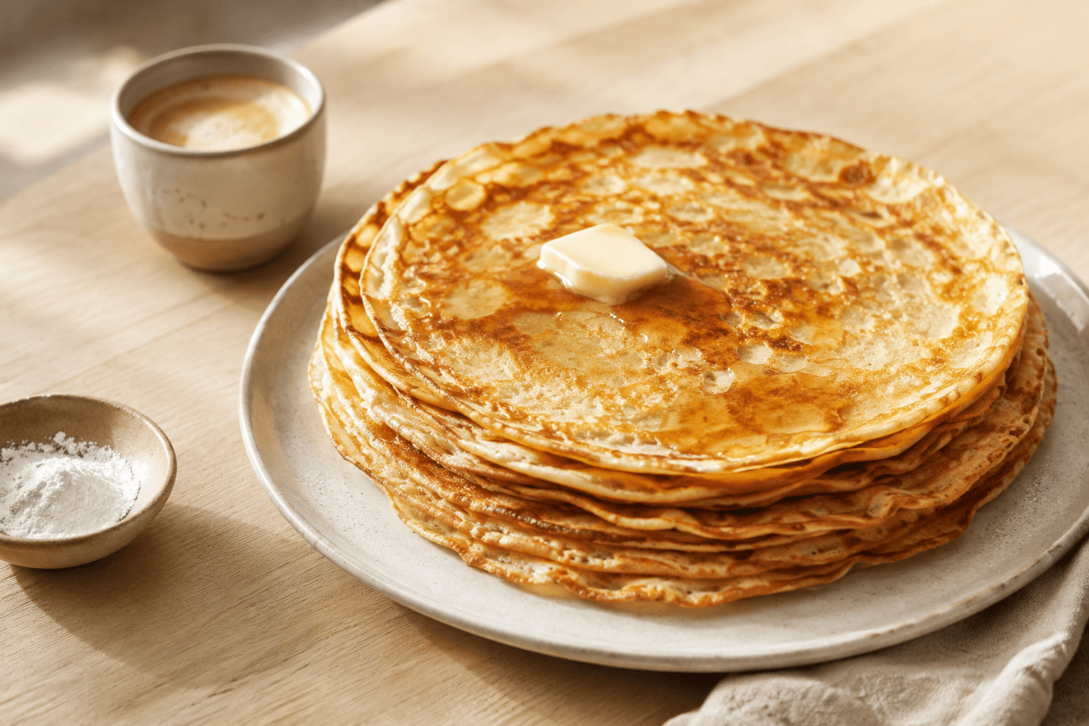 Klassieke Hollandse Pannenkoeken als hoofdafbeelding