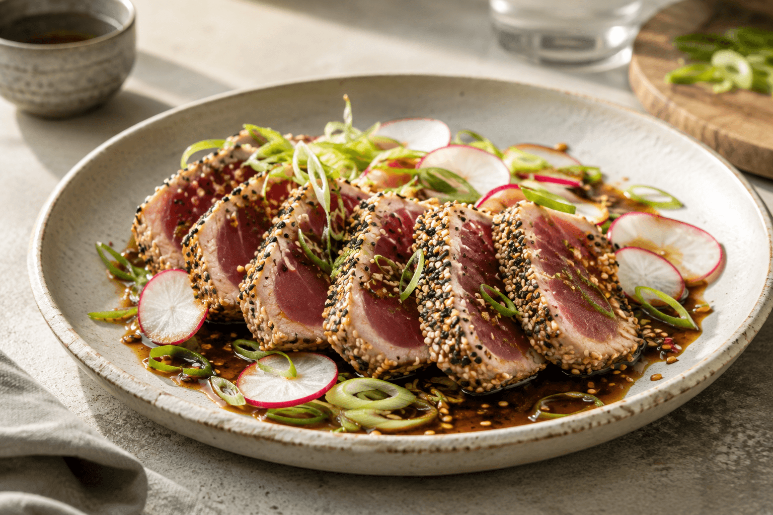 Tonijn Tataki met Sesam en Ponzu als hoofdafbeelding
