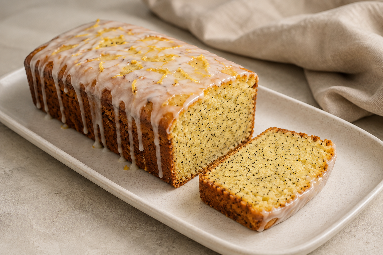 Citroen-maanzaadcake